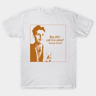 elon musk tshirt what would to answer meme orwell think T-Shirt